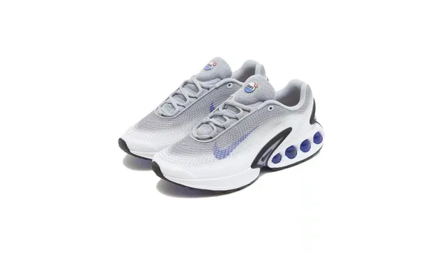 Nike White Blue Mesh Upper Exposed Cushioning Pods Lifestyle Sneakers 3