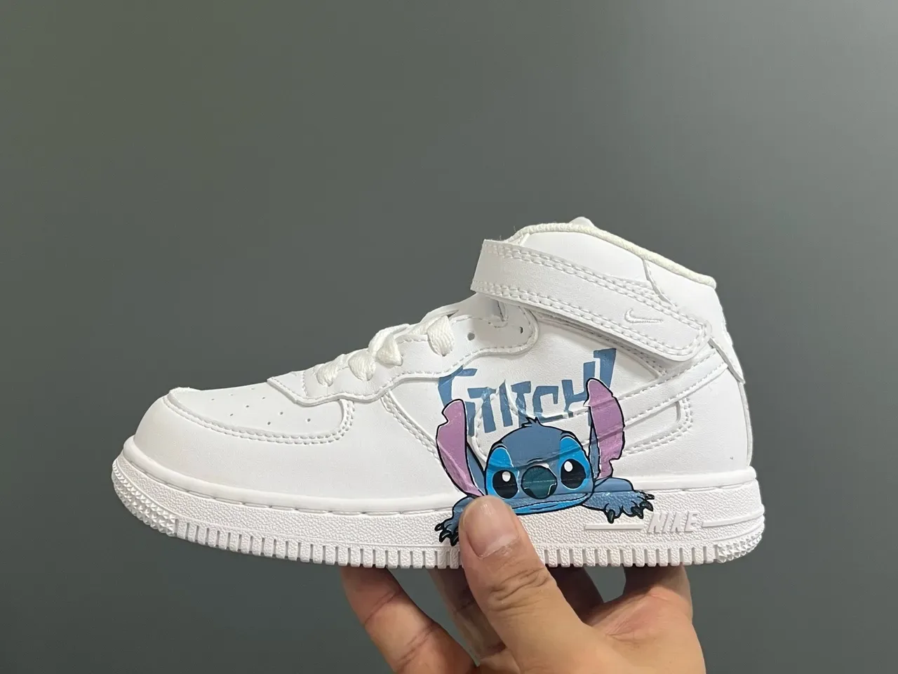 Nike White High-Top Strap-Closure Lifestyle Sneakers 5