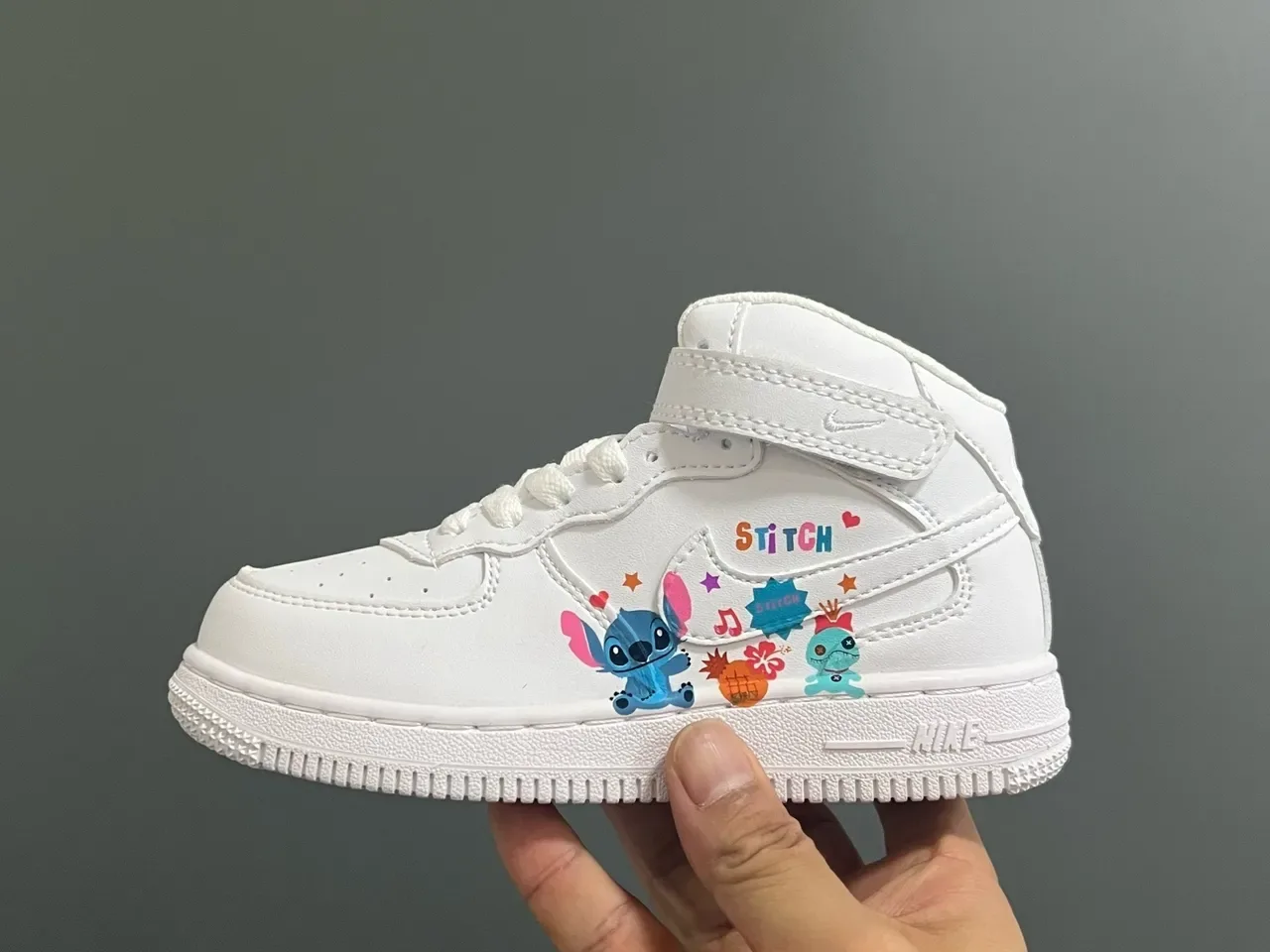 Nike White High-Top Strap-Closure Lifestyle Sneakers 7