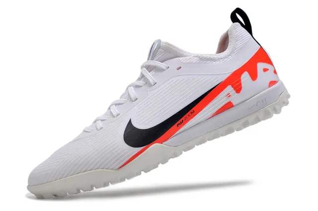 Nike أحذية كرة القدم تراف أبيض برتقالي منخفضة القطعة علوى صناعي مقدمة القدم منقوشة ومتموجة 4