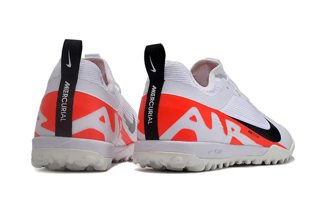 Nike أحذية كرة القدم تراف أبيض برتقالي منخفضة القطعة علوى صناعي مقدمة القدم منقوشة ومتموجة 7