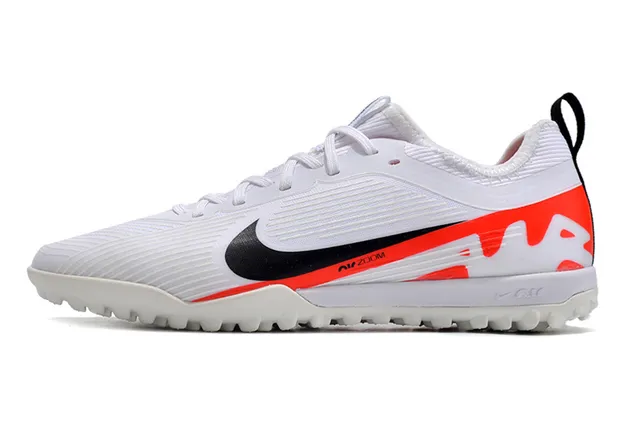 Nike أحذية كرة القدم تراف أبيض برتقالي منخفضة القطعة علوى صناعي مقدمة القدم منقوشة ومتموجة 10