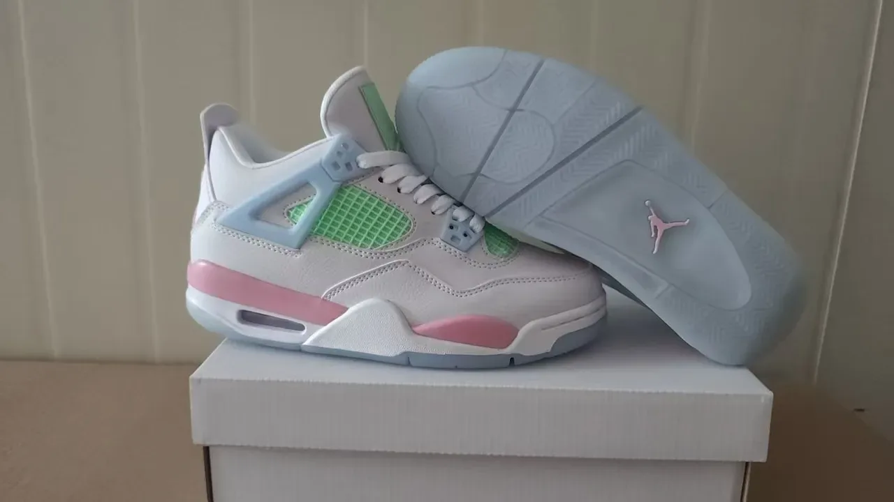 耐克 白粉 高帮 塑料笼 篮球鞋 3