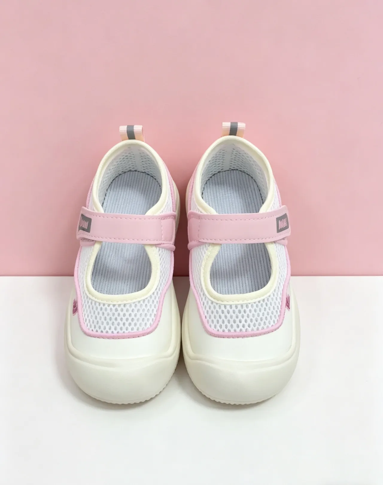 Nike White Pink T-Strap Mesh Upper Mary Jane Shoes 8