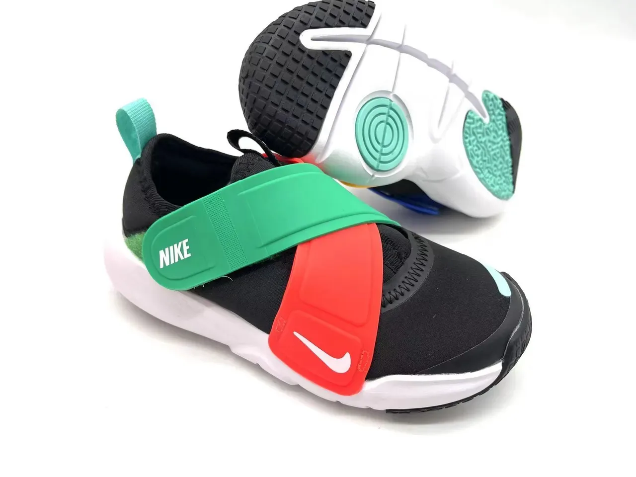 Nike White Purple Strap-Closure Low-Top Lifestyle Sneakers 7