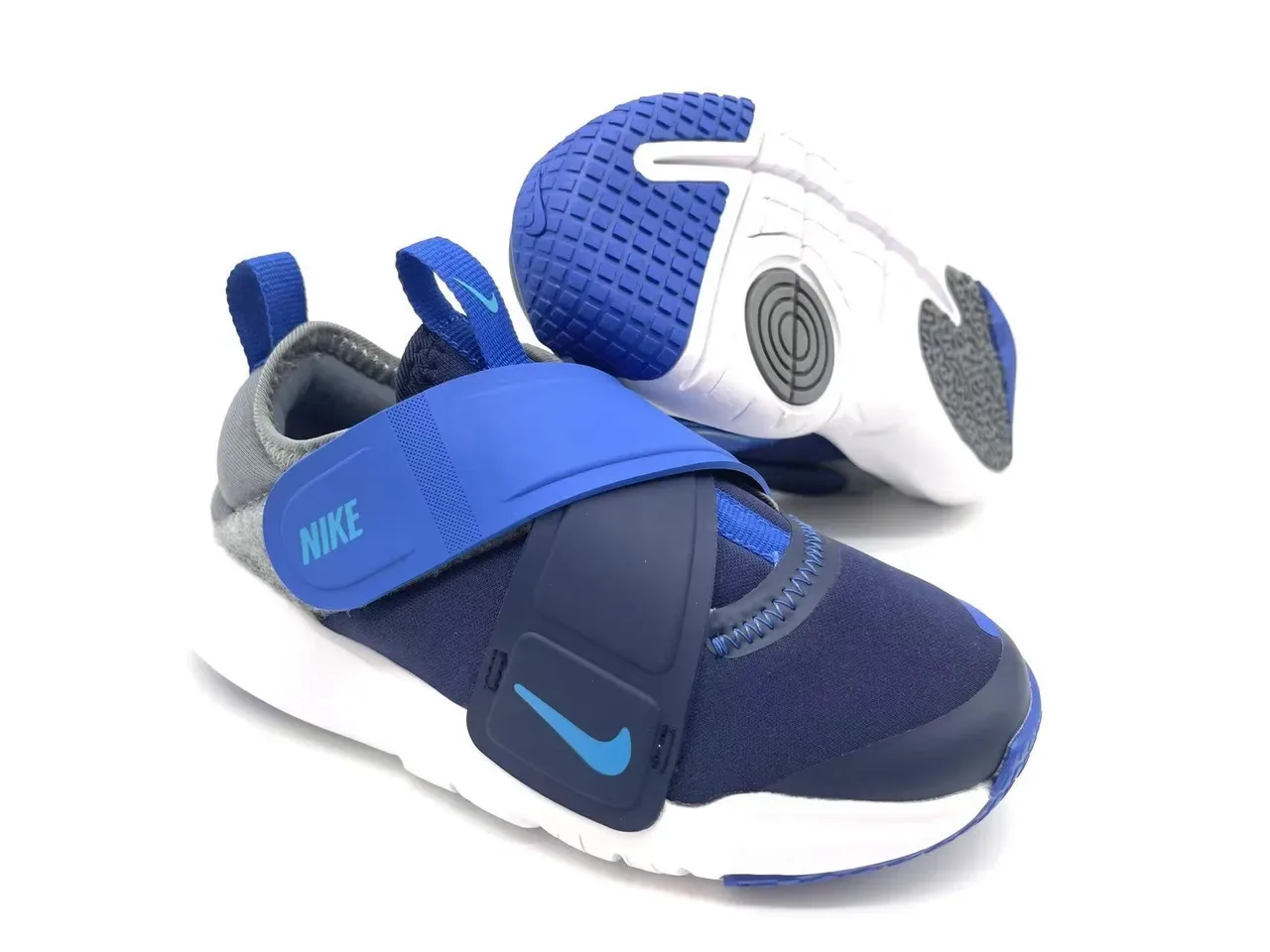 Nike White Purple Strap-Closure Low-Top Lifestyle Sneakers 12