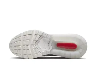 Nike White Red Engineered Mesh Upper Visible Air Cushioning Lifestyle Sneakers 3