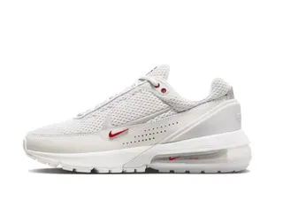 Nike White Red Engineered Mesh Upper Visible Air Cushioning Lifestyle Sneakers 5