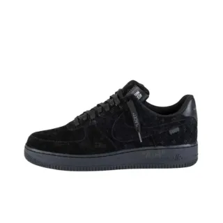 Nike x Off-White Air Force 1 Black Monochrome Suede Lifestyle Sneakers