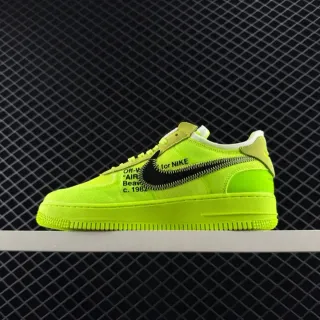 Nike x Off-White Air Force 1 Neon Lime जीवनशैली जूते