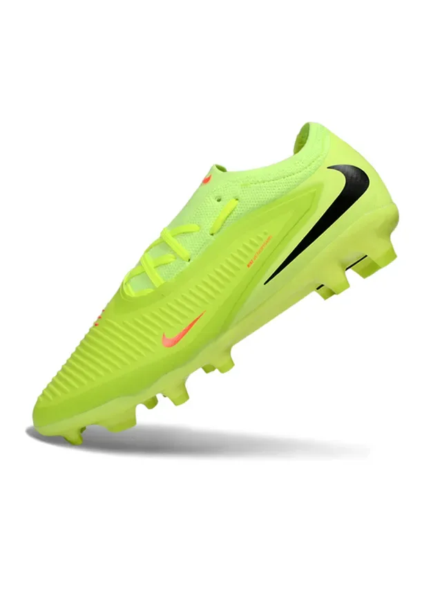 Nike Jaune Noir Low-Cut Upper Synthétique Cage Terrain Ferme Chaussures de Football 3