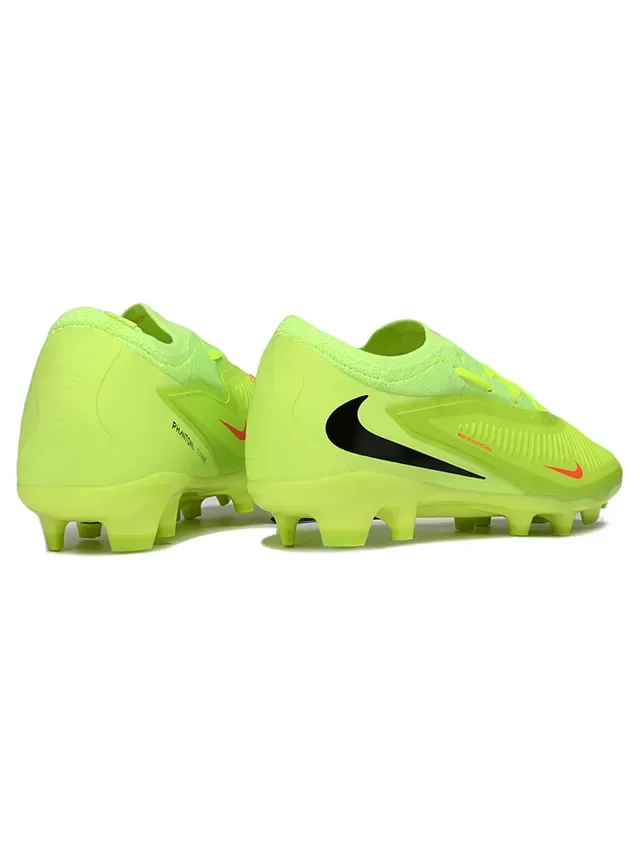 Nike Jaune Noir Low-Cut Upper Synthétique Cage Terrain Ferme Chaussures de Football 5