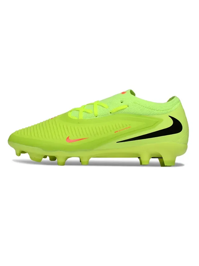 Nike Jaune Noir Low-Cut Upper Synthétique Cage Terrain Ferme Chaussures de Football 6