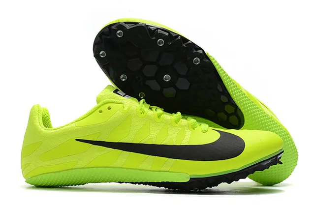 Nike Amarillo Azul Bajo Corte Spike de Carreras Panal Tracción Placa Zapatos de Running 6