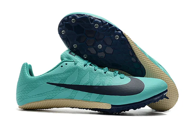Nike Amarillo Azul Bajo Corte Spike de Carreras Panal Tracción Placa Zapatos de Running 7