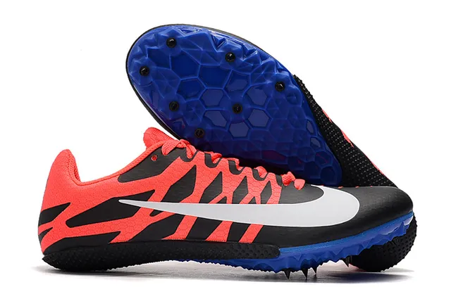 Nike Amarillo Azul Bajo Corte Spike de Carreras Panal Tracción Placa Zapatos de Running 13