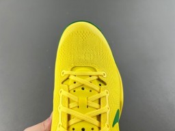 Nike Yellow Green Low-Top Synthetic-Mesh Upper Basketball Shoes 5