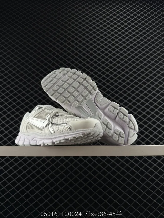 Nike Zoom 2K White and Metallic Silver Chunky Sneakers 3