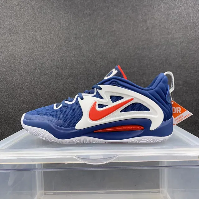 Nike Zoom GT Cut Dark Blue White Orange Basketball Shoes 2