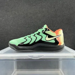 Nike Zoom Hyperfuse Green Black Mesh Upper Wavy Synthetic Overlays Basketball Shoes