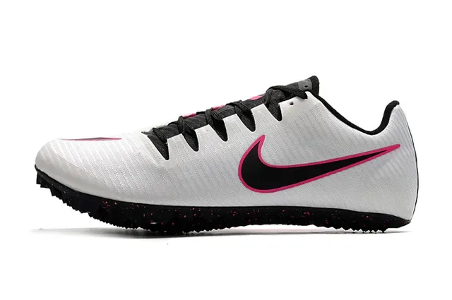 Nike Zoom Victory Spike de piste Chaussures de course blanches roses noires 10