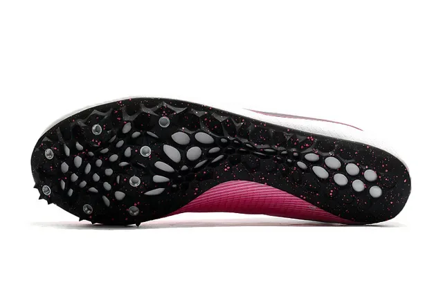 Nike Zoom Victory Spike de piste Chaussures de course blanches roses noires 12