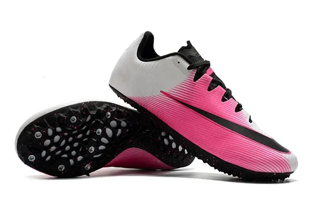 Nike Zoom Victory Spike de piste Chaussures de course blanches roses noires 14