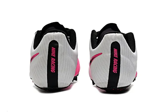 Nike Zoom Victory Spike de piste Chaussures de course blanches roses noires 15