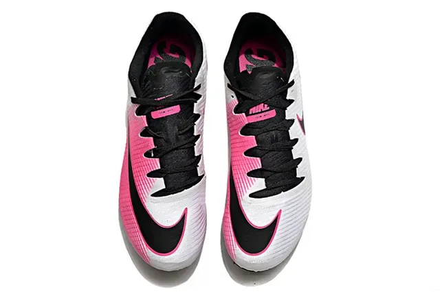Nike Zoom Victory Spike de piste Chaussures de course blanches roses noires 16