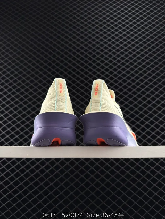Nike Zoom X Infinity Run FL Beige Purple Fibres de carbone plaquées Flyknit Partie supérieure Chaussures de course 2
