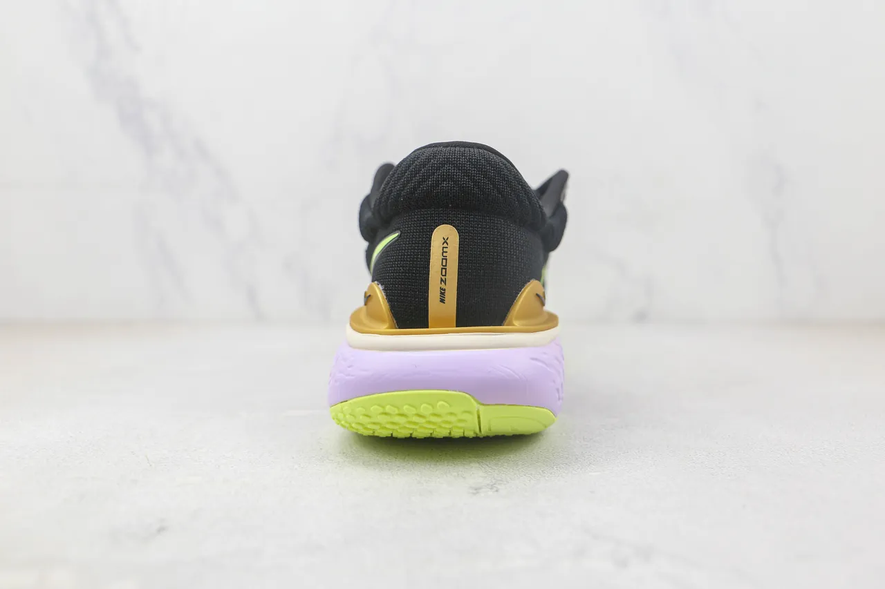 Nike ZoomX Invincible Run Black Purple Engineered Knit Upper Sculpted Lavender Midsole Running Shoes 9