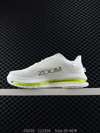 Nike ZoomX White Neon Yellow Engineered Mesh Running Shoes 2