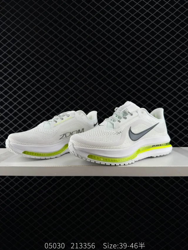 Nike ZoomX White Neon Yellow Engineered Mesh Running Shoes 4