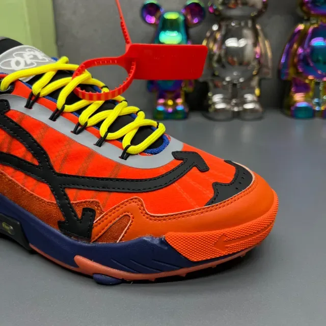 Off-White Arrow Runner Bright Orange Blue Yellow Chunky Sneakers 3