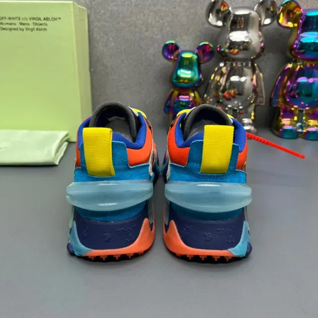 Off-White Arrow Runner Bright Orange Blue Yellow Chunky Sneakers 4