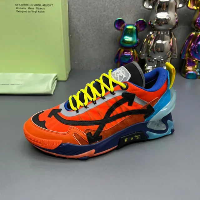 Off-White Arrow Runner Bright Orange Blue Yellow Chunky Sneakers 5