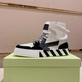 Off-White Black High-Top Industrial Strap Lifestyle Sneakers