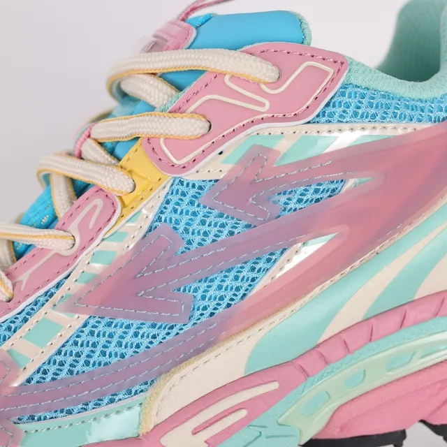 Off-White Multicolor Multi-Layered Sculpted Midsole Pastel Paneling Chunky Sneakers 6