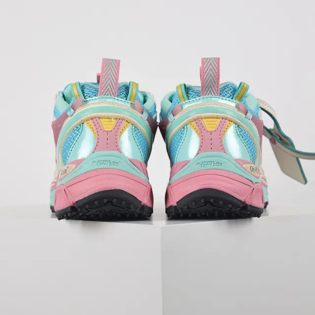 Off-White Multicolor Multi-Layered Sculpted Midsole Pastel Paneling Chunky Sneakers 8