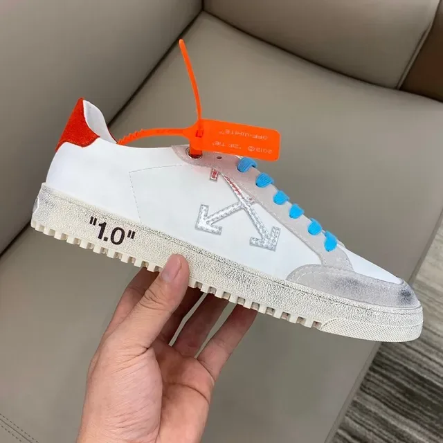 Off-White The Ten أحذية رياضية زرقاء غير مبنية أسلوب حياة صناعي 4