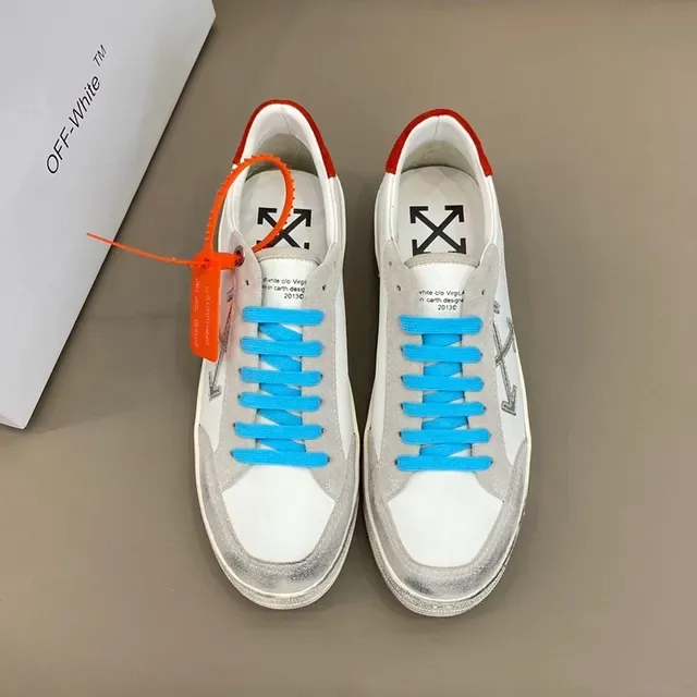Off-White The Ten أحذية رياضية زرقاء غير مبنية أسلوب حياة صناعي 9
