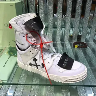 Off-White The Ten White Black Arrow High-Top Lifestyle Sneakers