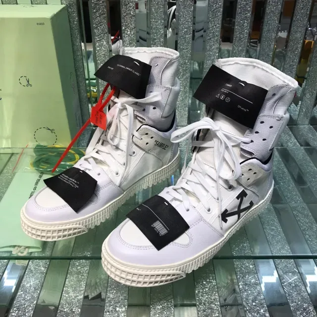 Off-White The Ten White Black Arrow High-Top Lifestyle Sneakers 8
