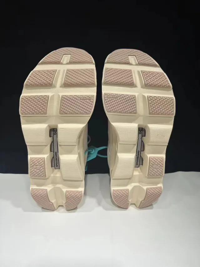 On Cloudmonster Beige Gray Running Shoes 8