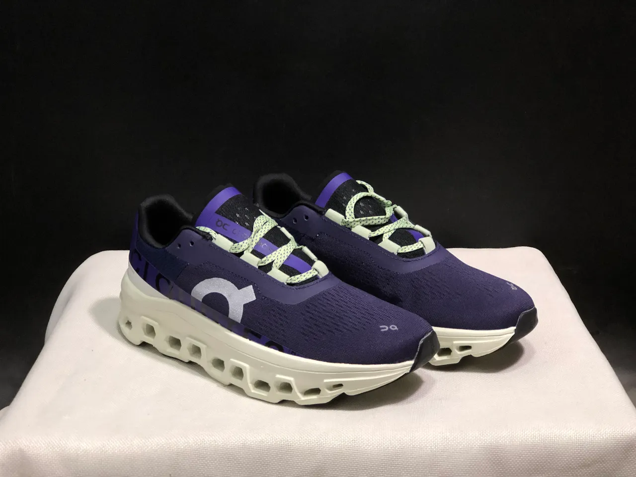 On Cloudmonster Tênis de corrida roxo branco 6