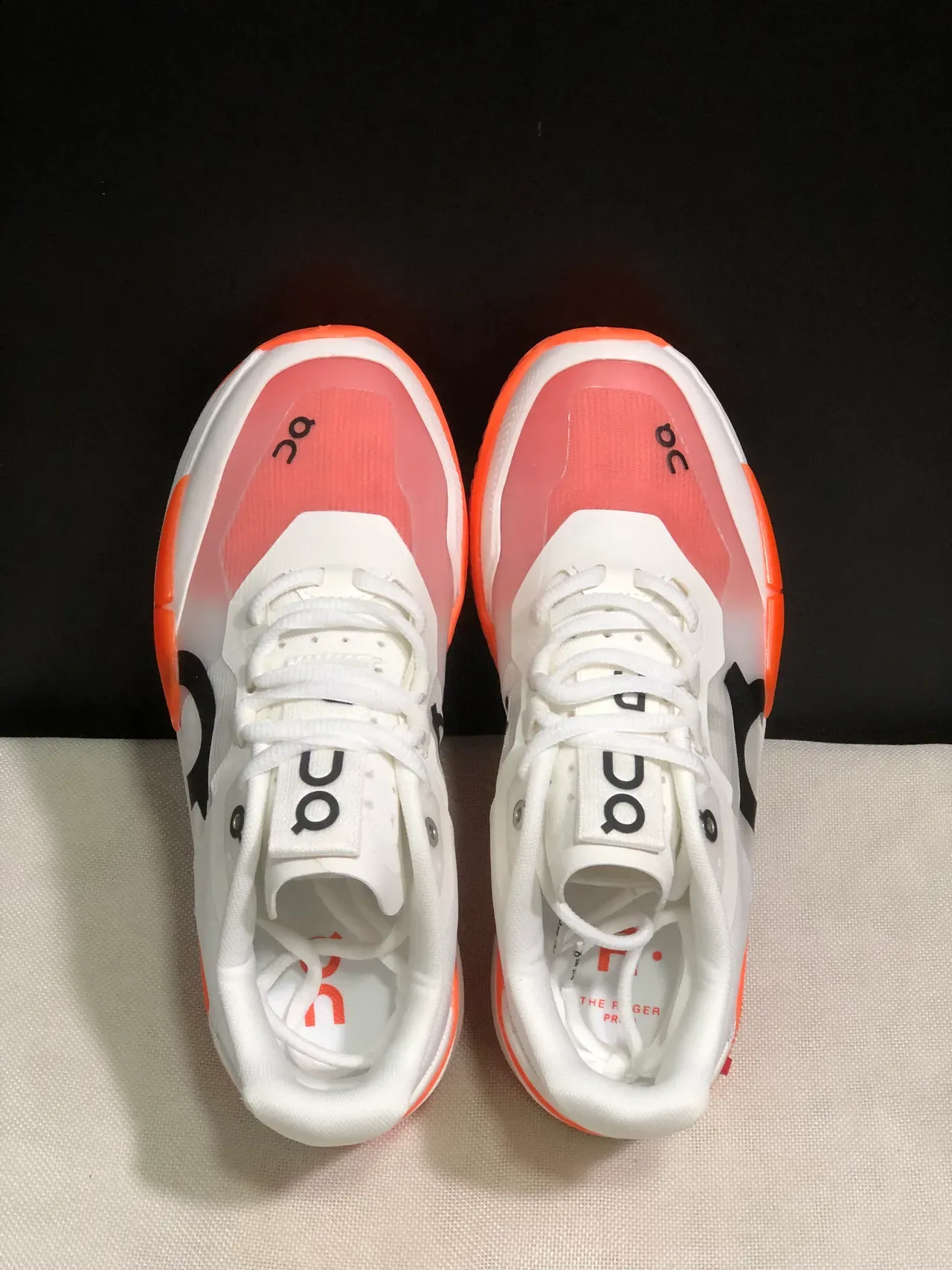 On THE ROGER Pro2 White Flame Lifestyle Sneakers 4
