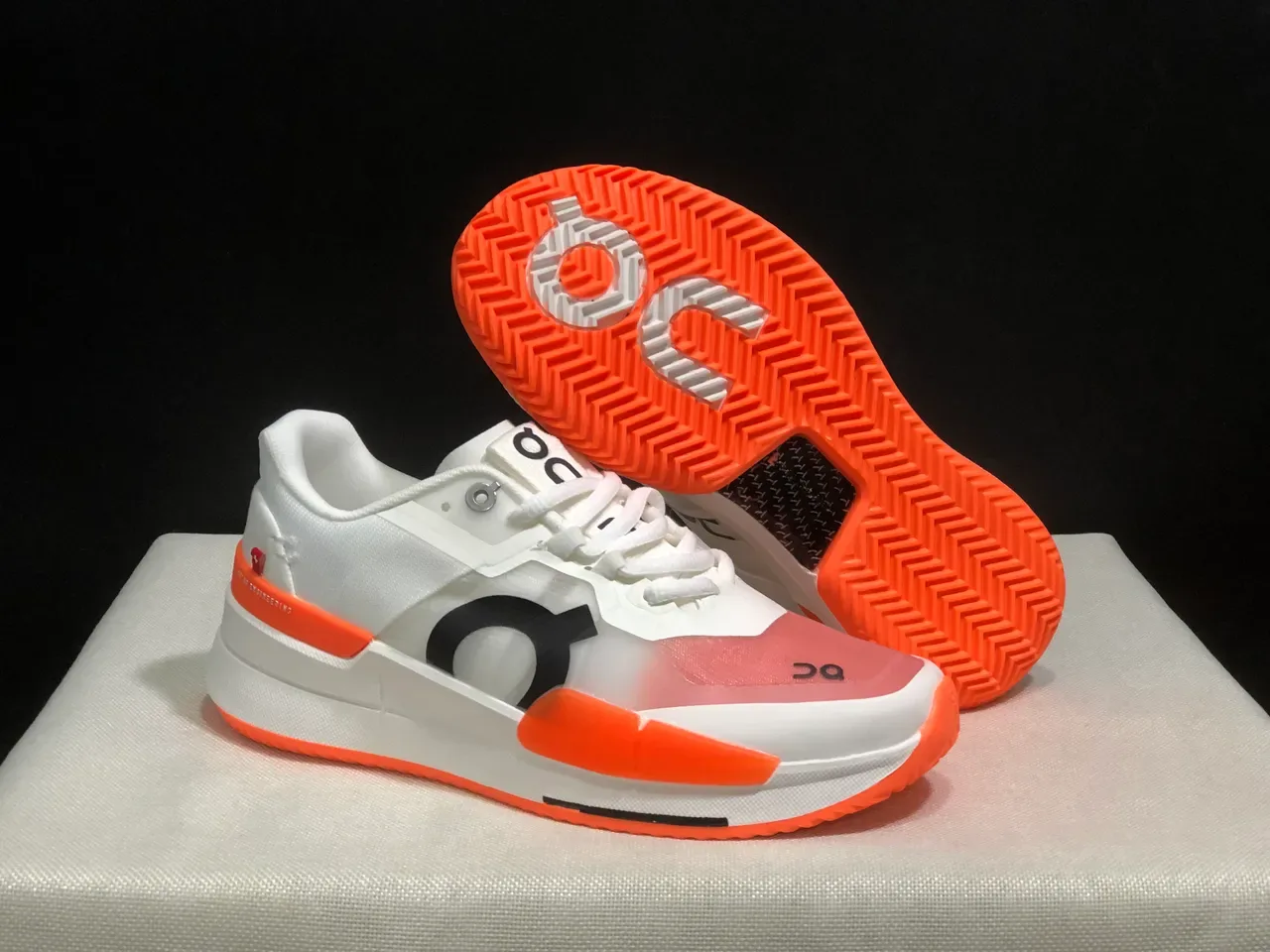 On THE ROGER Pro2 White Flame Lifestyle Sneakers 5