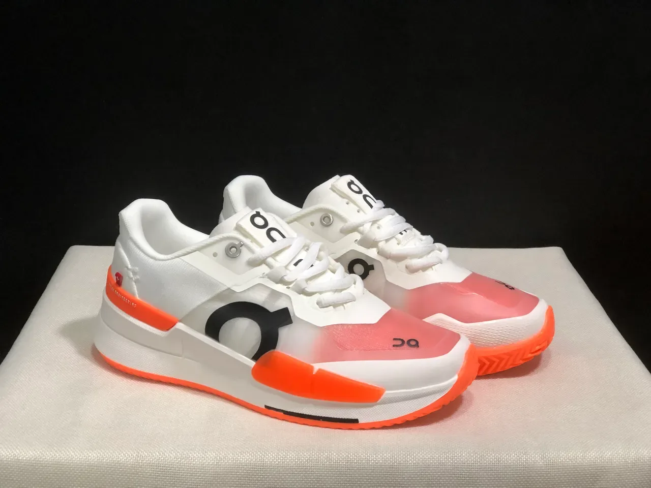 On THE ROGER Pro2 White Flame Lifestyle Sneakers 6