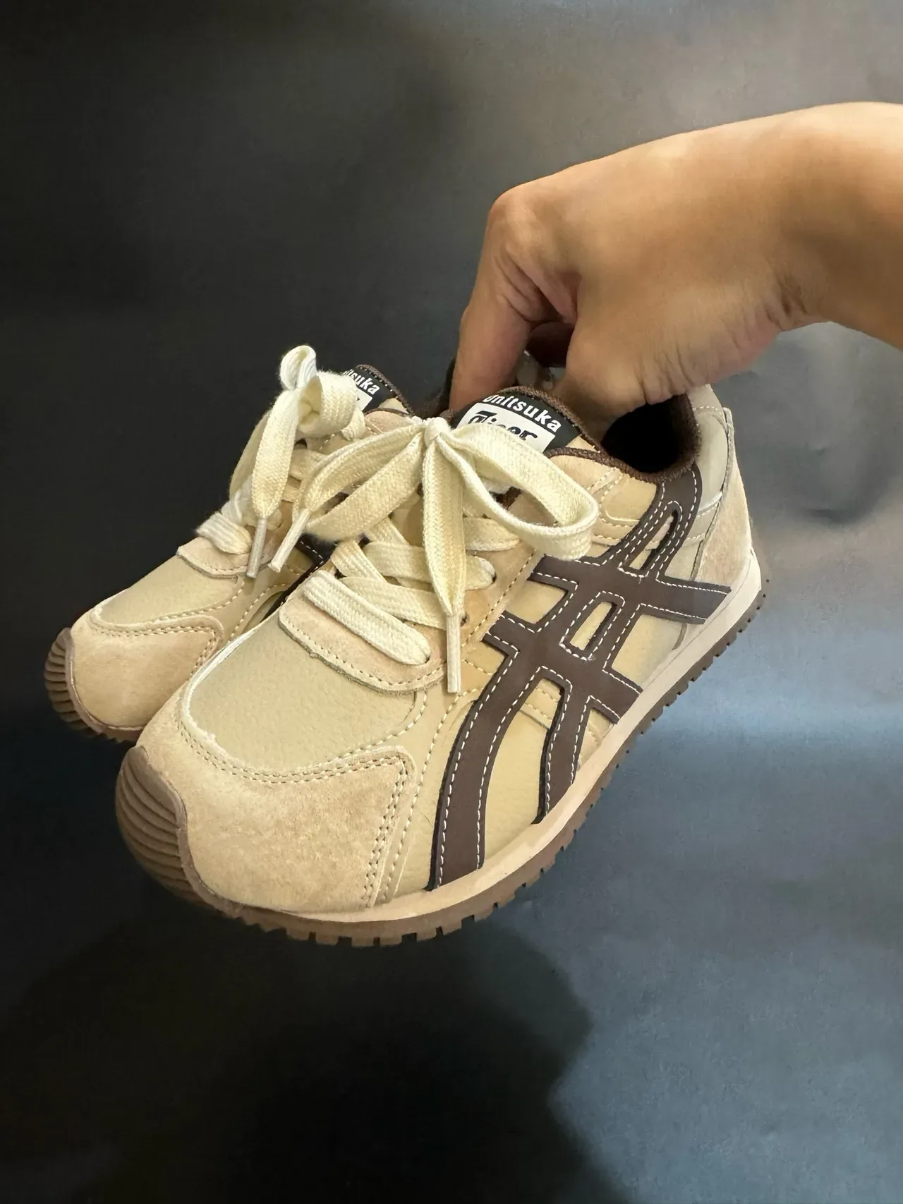 Onitsuka Tiger Mexico 66 Beige Brown Gum Lifestyle Sneakers 23