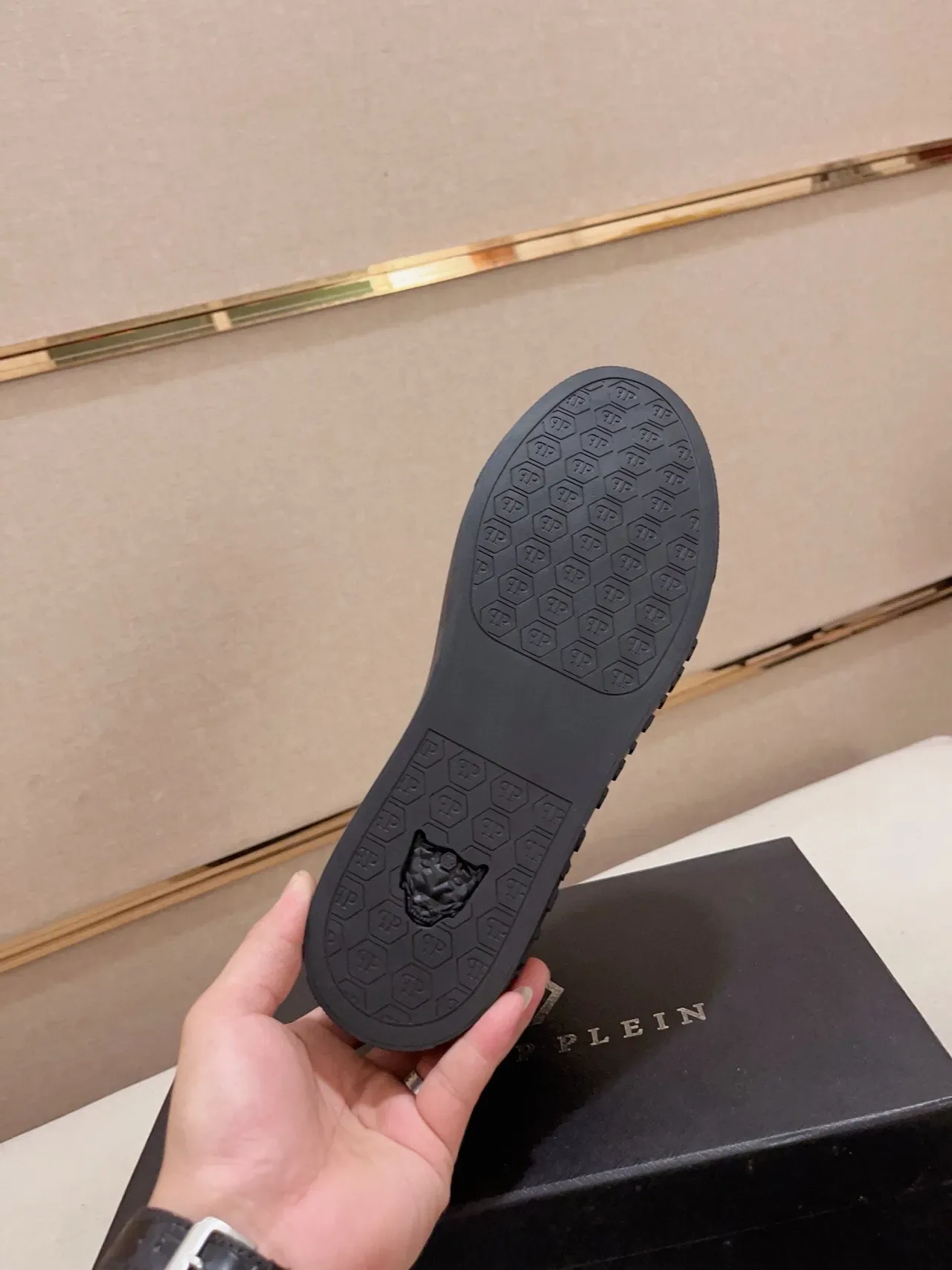 Philipp Plein Gianna Lord Black Silver High-Top Crocodile-Embossed Leather Lifestyle Sneakers 2